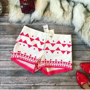 NWT💗J.Crew printed stretch chino shorts💗